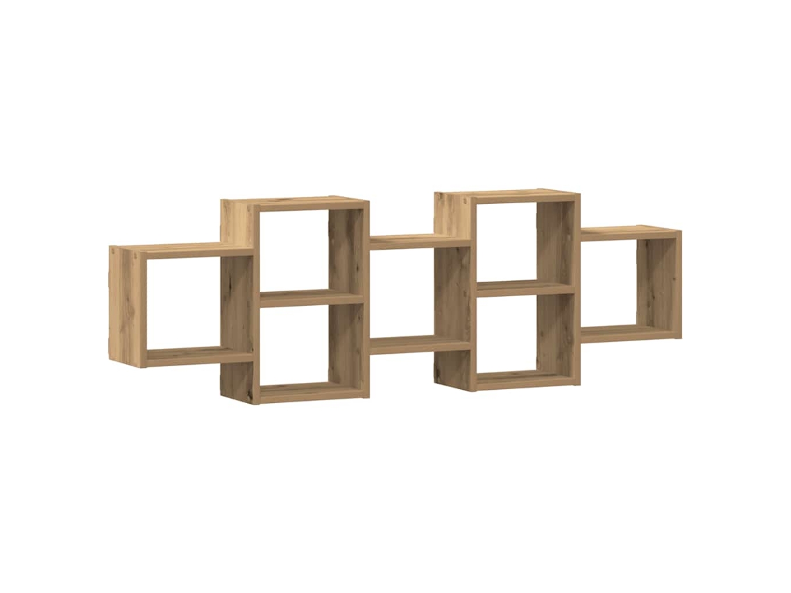 Wall Shelf, Wall Shelves Vidaxl Marrom Madeira Processada (129 X 18 X 42 Cm)