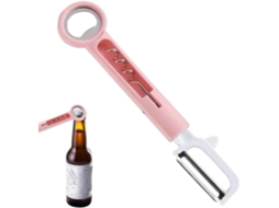 Abridor De Garrafas Cerveja Ergonômico Com Saca Rolhas