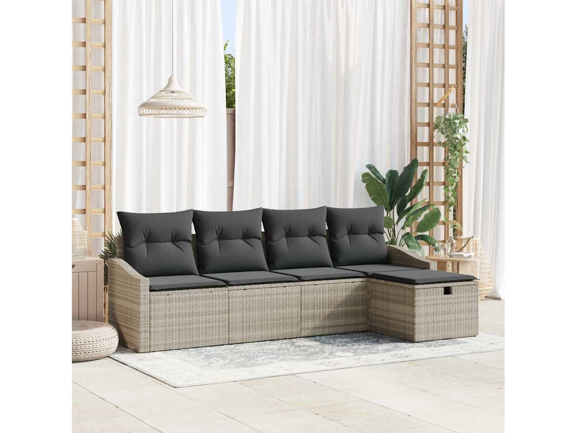 Vidaxl Conjunto De Sofás 6 Unid. Vime Pe