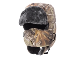 Boné Business com máscara camuflada, inverno, acolchoado, protetor de ouvido, impermeável, tamanho único | S/MARCA