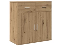 Conjunto 1 Aparador De Madeira Engenharia Vidaxl Castanho Derivados De Madeira (78 X 38 X 80 Cm)