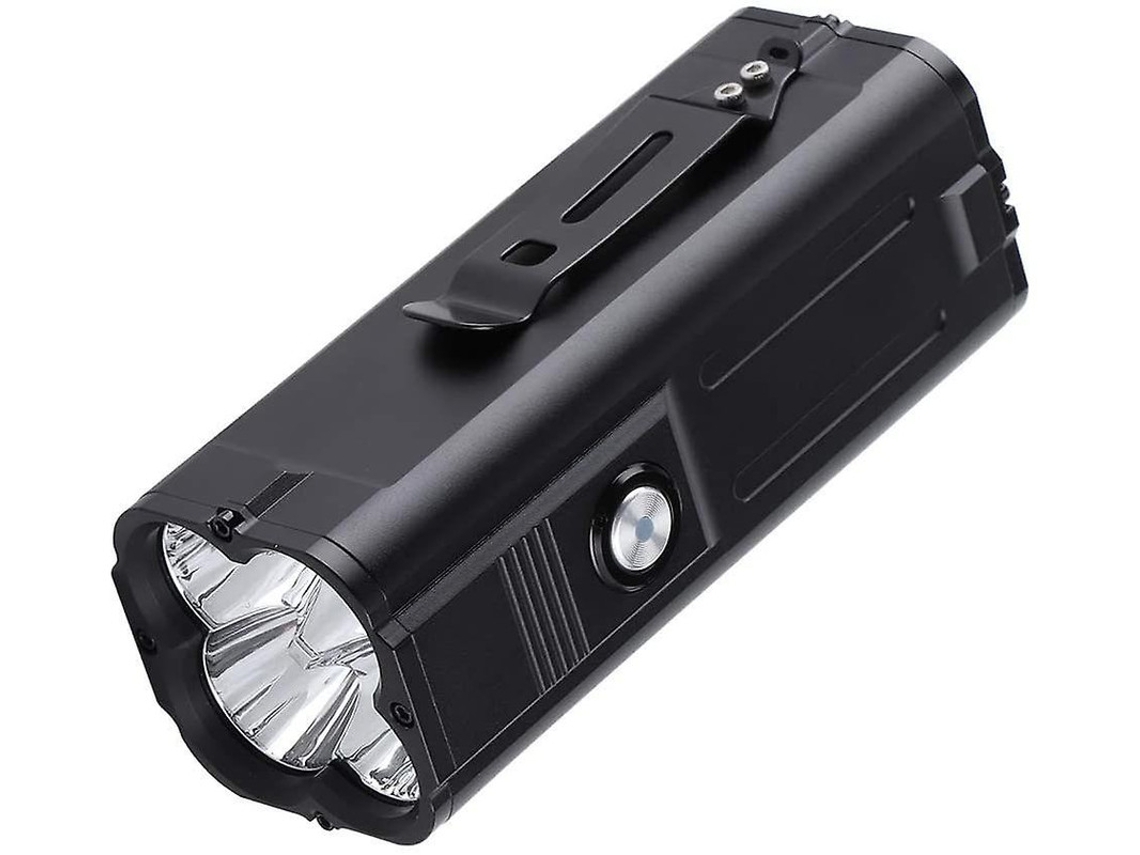 Lanterna Led 80w Usb Recarregável Liga De Alumínio Lanterna Led De Alta Potência Lanterna Elétrica Preta Yunzii