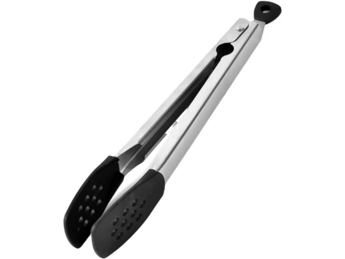 Pinça Para Churrasco, Pinça Para Grelha Em Aço Inoxidável E Silicone, Ideal Para Piqueniques E Acampamentos, Utensílio