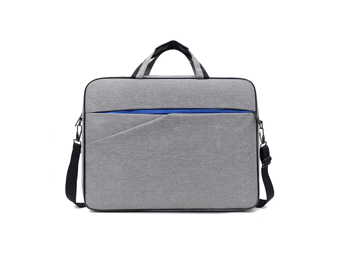 Bolsa Para Laptop De 15,6 Polegadas, Grande Capacidade, Em Tecido Oxford, Com Compartimento Tablet, Ombro Executiva Cinza.-aquaforge