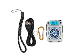 Caixa De Som Bluetooth 5.2 Portátil Com 7 Luzes Coloridas Giroscópio Modos De Jogo E Alarme Sos Bateria 1000mah