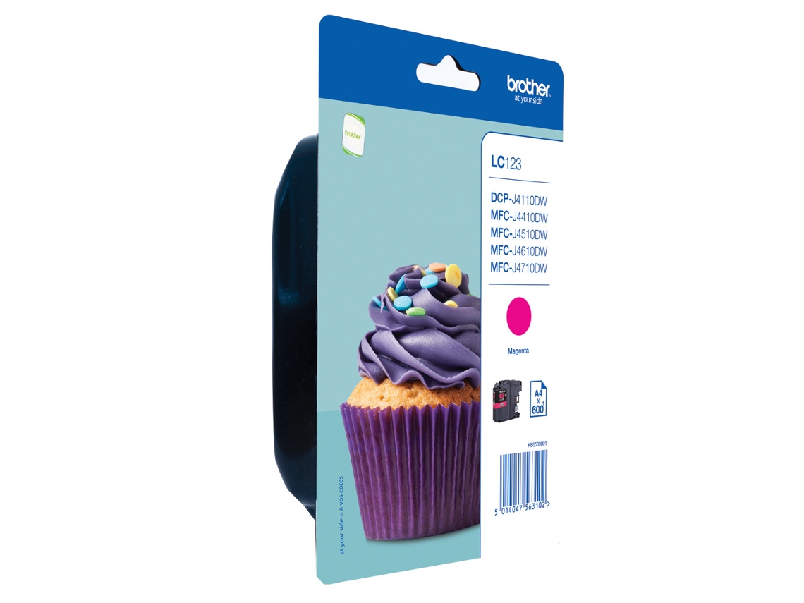 Tinteiro BROTHER LC123 Magenta (LC123MBP)