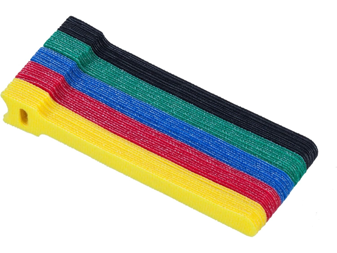 50pcs Fitas Reutilizáveis Para Cabos Organizador De Cabos Reutilizável 6 Polegadas (multicolorido)
