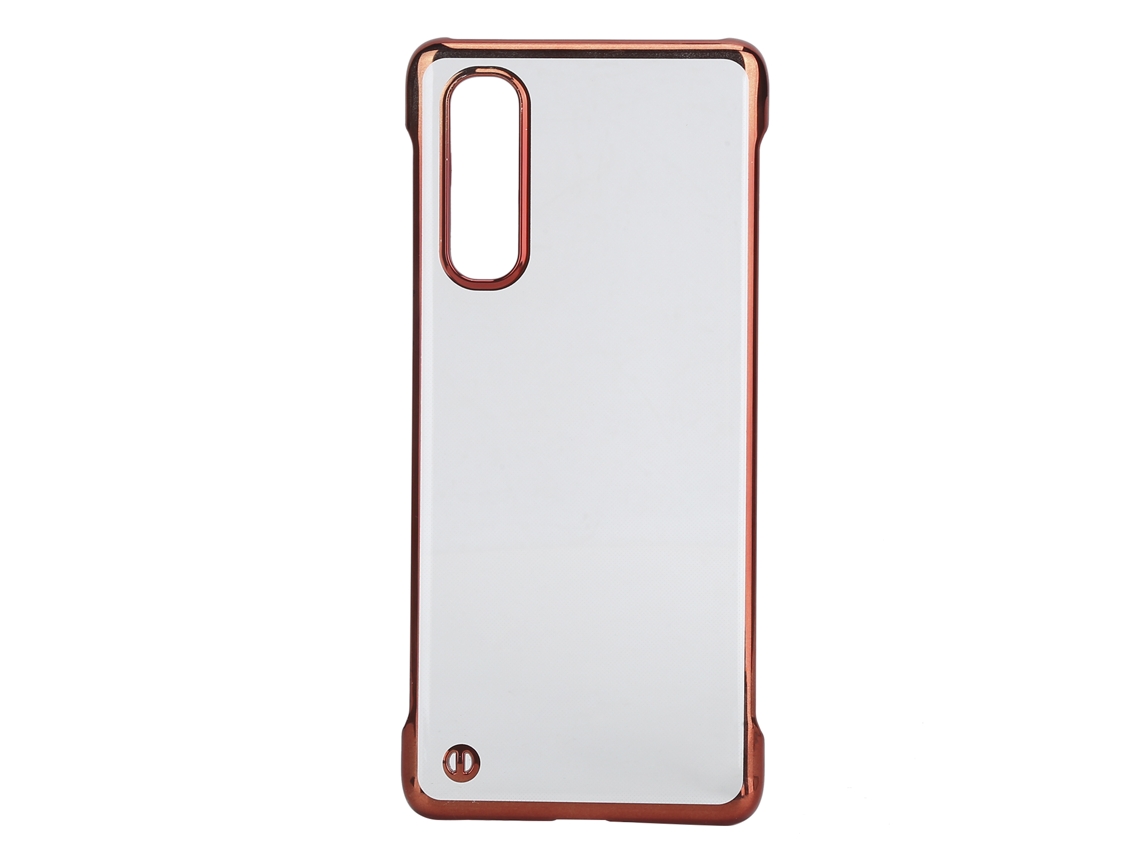 Capa de Telefone Eletroplatada da Oppo com Proteção Meia Capa Simples Transparente EOOCOO