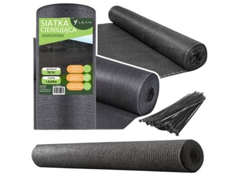 Rede De Sombra Para Cerca Máscara De Cerca Cinza 1,5m 25m 70g/m² B.active