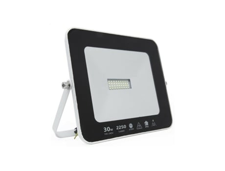 Refletor De Projetor Led Para Iluminação Externa De Jardim 30W 6500ºk Luz Branca Fria Ip65 EXTRASTAR