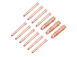 Conjunto de 13 peças: Corpo do mandril de furadeira e consumíveis para mandril de solda para tocha WP-17/18/26