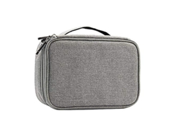 Bolsa De Maquiagem Portátil Impermeável Com Divisórias Ajustáveis Para Viagens E Cosméticos