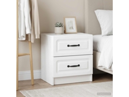 Vidaxl Armário De Cabeceira 2 Pcs Branco 43 X 34,5 X 44,5 Cm