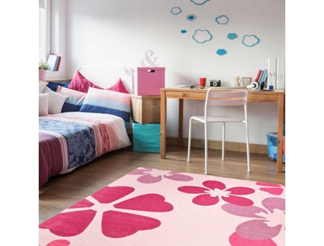 Tapete LUXOR (170 x 230 - Poliprolileno - Rosa)