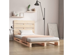 Vidaxl Estrutura De Cama De Solteiro 90x190 Cm Madeira De Pinho Maciça