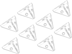 Cantoneiras Triangulares Transparentes Em Acrílico, Conector Para Vitrines, 8 Peças, Acessórios Para Móveis E