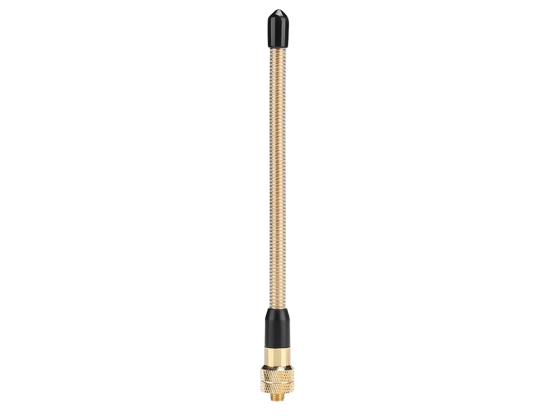 Antena Uhf Flexível Com Mola E Conector Sma Fêmea Para Rádios Kenwood Tk, 360, Tk, 370, 370g, 372, 372g, 3100 E Tk, 3140(cor Dourada)