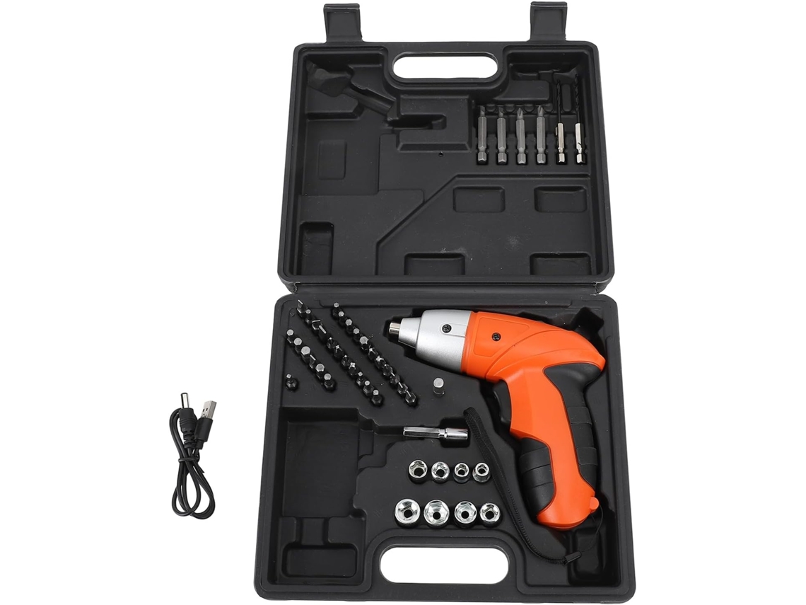 Conjunto De Chave Fenda Elétrica Portátil Eficiente 3,6 V Com 45 Bits
