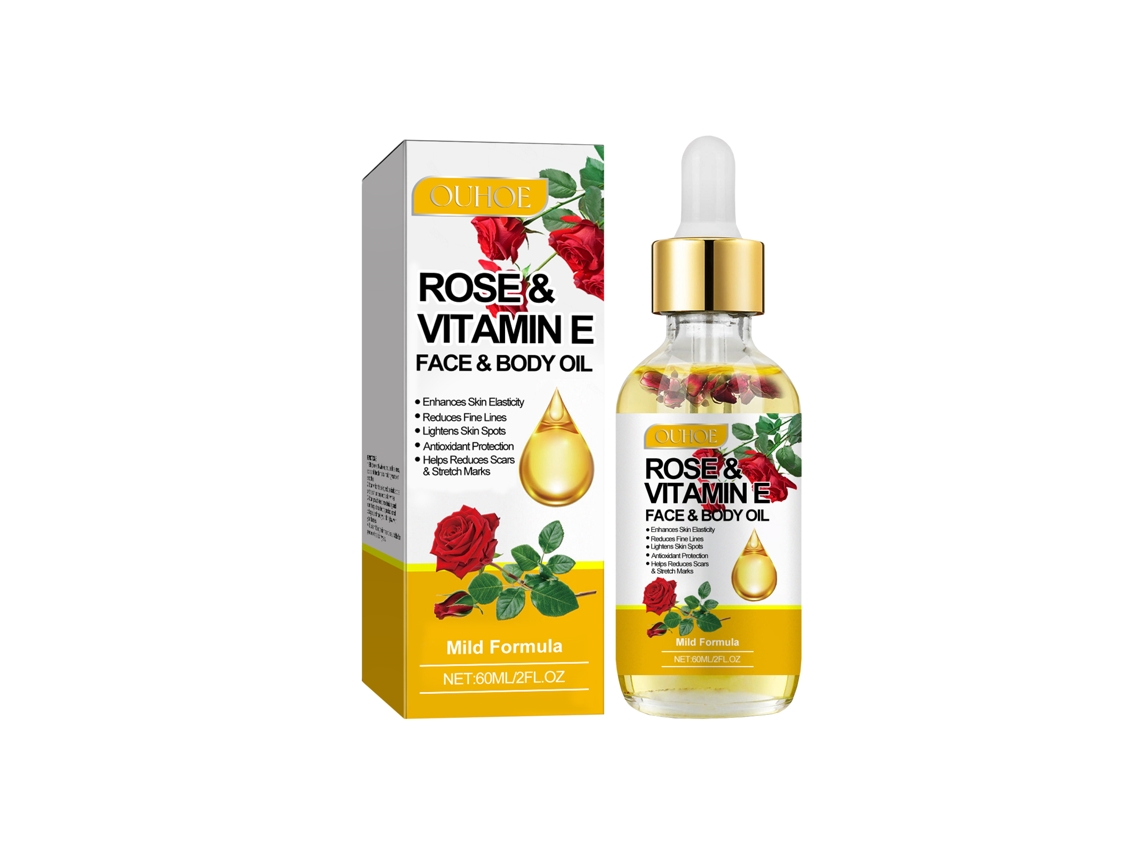Óleo Vitamina e para Clarear e Suavizar Cicatrizes de Rosa LAXISCREED