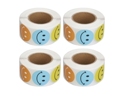 Rolls Smile Face Stickers Multi Purpose Motivational Emotion Decals