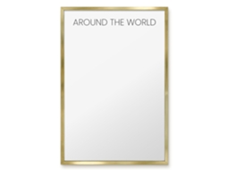 Magnetic Glass Board Around The World For The Hall Espelharte (40x60 Cm)