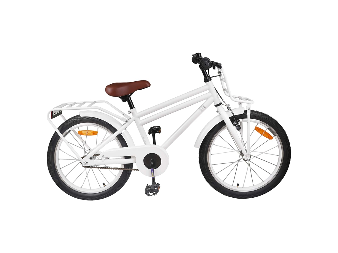 Vidaxl Bicicleta Infantil 20 Polegadas Para 6-11 Anos Branco