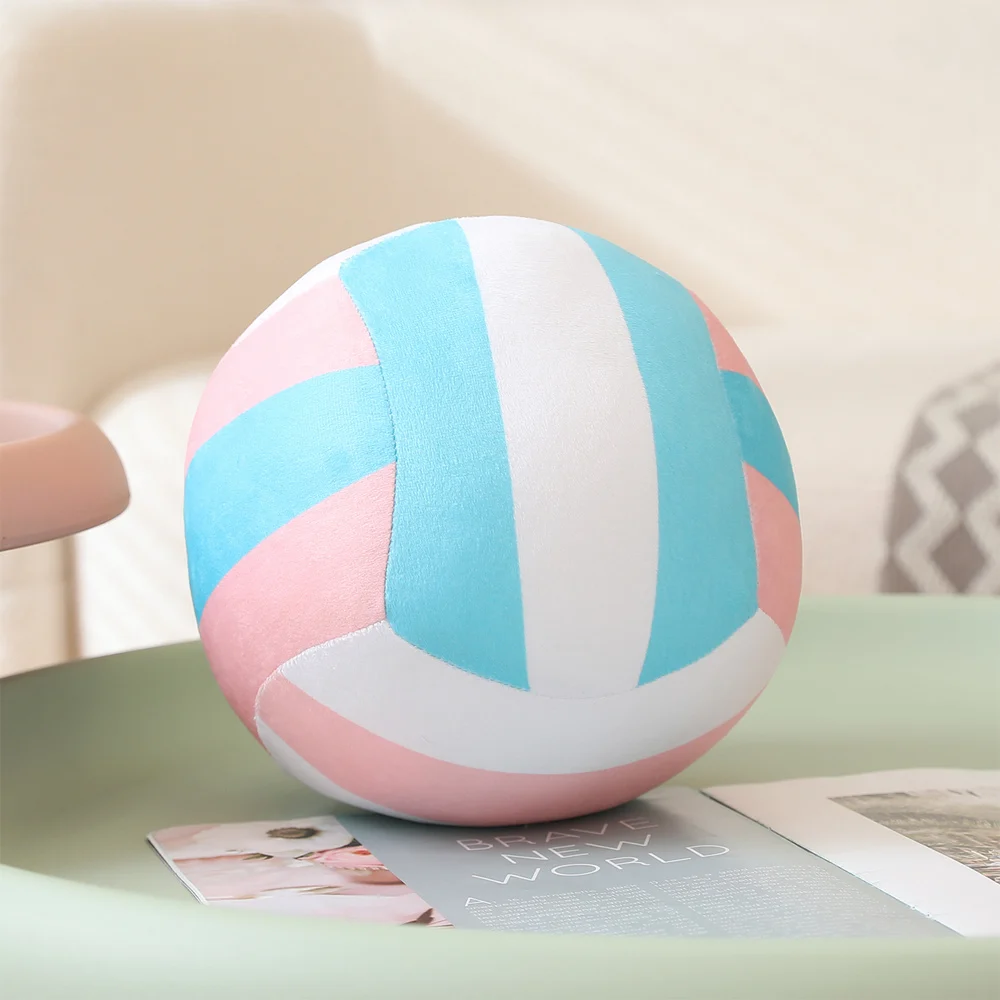 (azul, 14 Cm) Brinquedo De Pelúcia De Vôlei Fofo E Realista, Adorável Almofada Para Jogar Vôlei