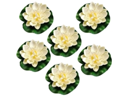 Flores Flutuantes, Lírios d'água de Lótus, Lírios d'água Artificiais, Decoração de Espuma, Lírios d'água Flutuantes Embalagem AQUAFORGE