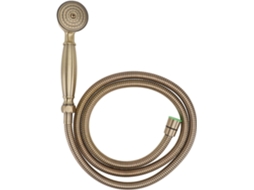 Chuveiro Portátil De Alta Pressão Com Bico De Latão Em Estilo Retrô Elegante E Flexível.
