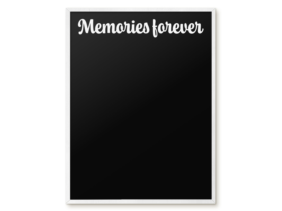 Quadro de vidro magnético "Memórias para sempre" para o hall Espelharte (60x80 cm)