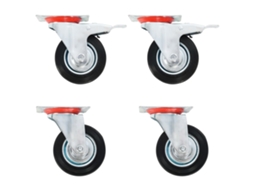 Vidaxl Rodas Giratórias 4 Pcs 100 Mm