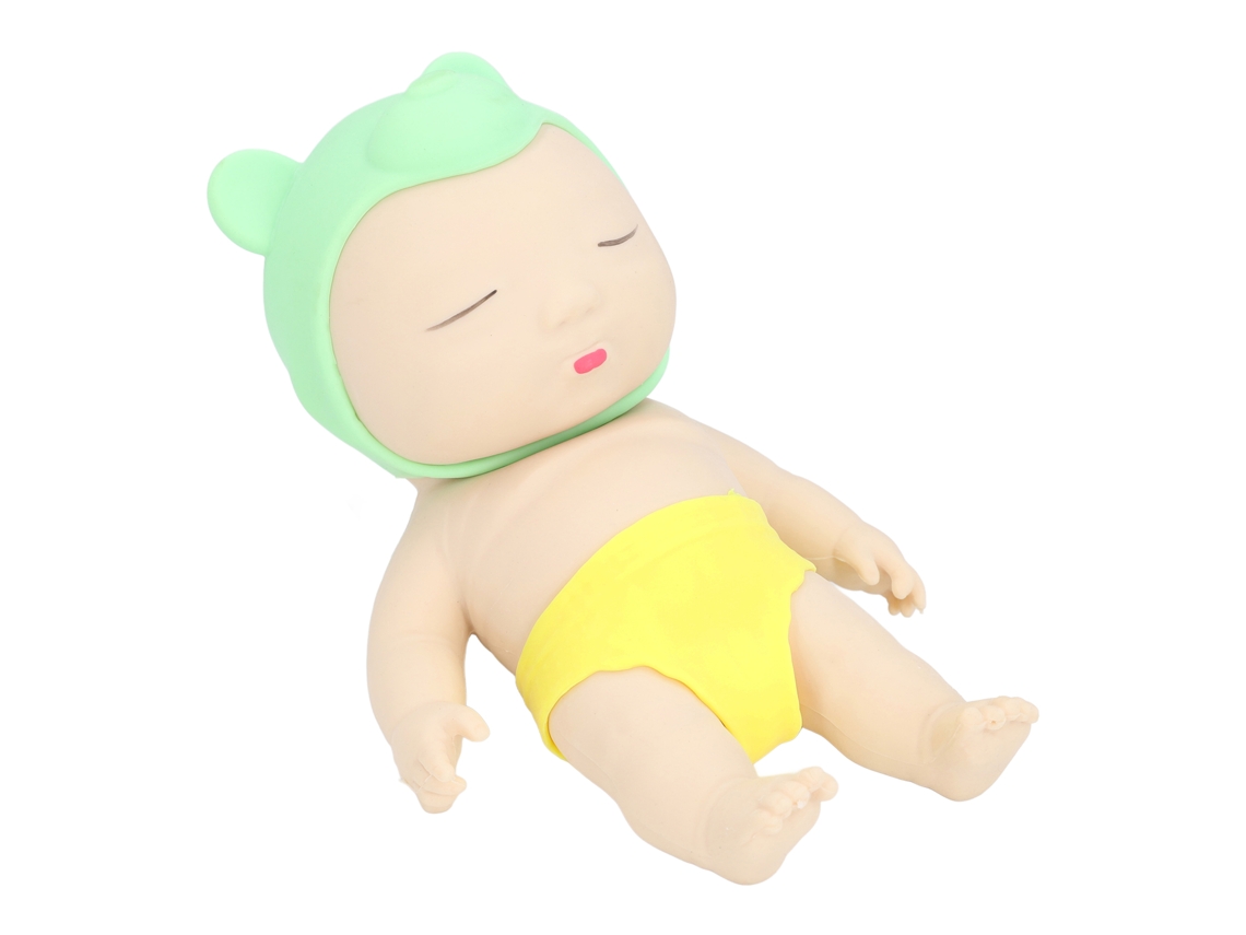 Primerox boneco de Areia Squeeze Stretch Deformável Chapéu Desmontável Alivio de Estresse Verde