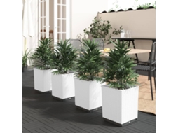 Planter, Planters Vidaxl Branco Polipropileno (n/a)