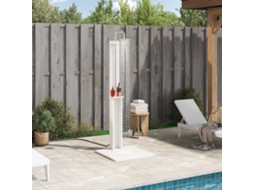 Vidaxl Chuveiro Externo 206 Cm Branco