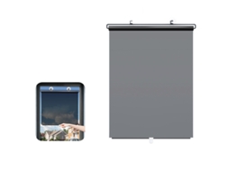Cortina Retrátil De Proteção Solar Ajustável Com 3 Ventosas 50x125 Cm - Bloqueia Raios Uv E Reduz Calor Interior Proteção Ocular Translúcido