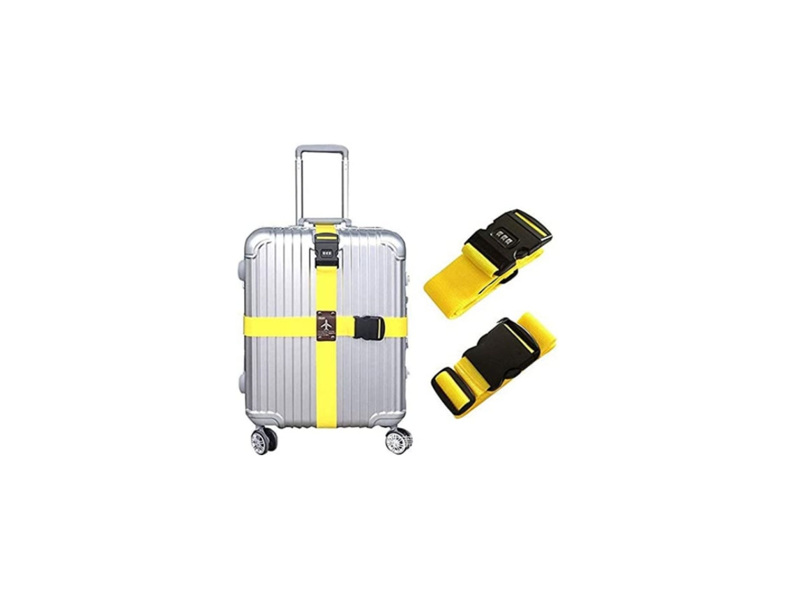 2 Cintas Para Bagagem, Acessórios De Viagem Para Fechar Malas Com Segurança Durante A E Etiquetar