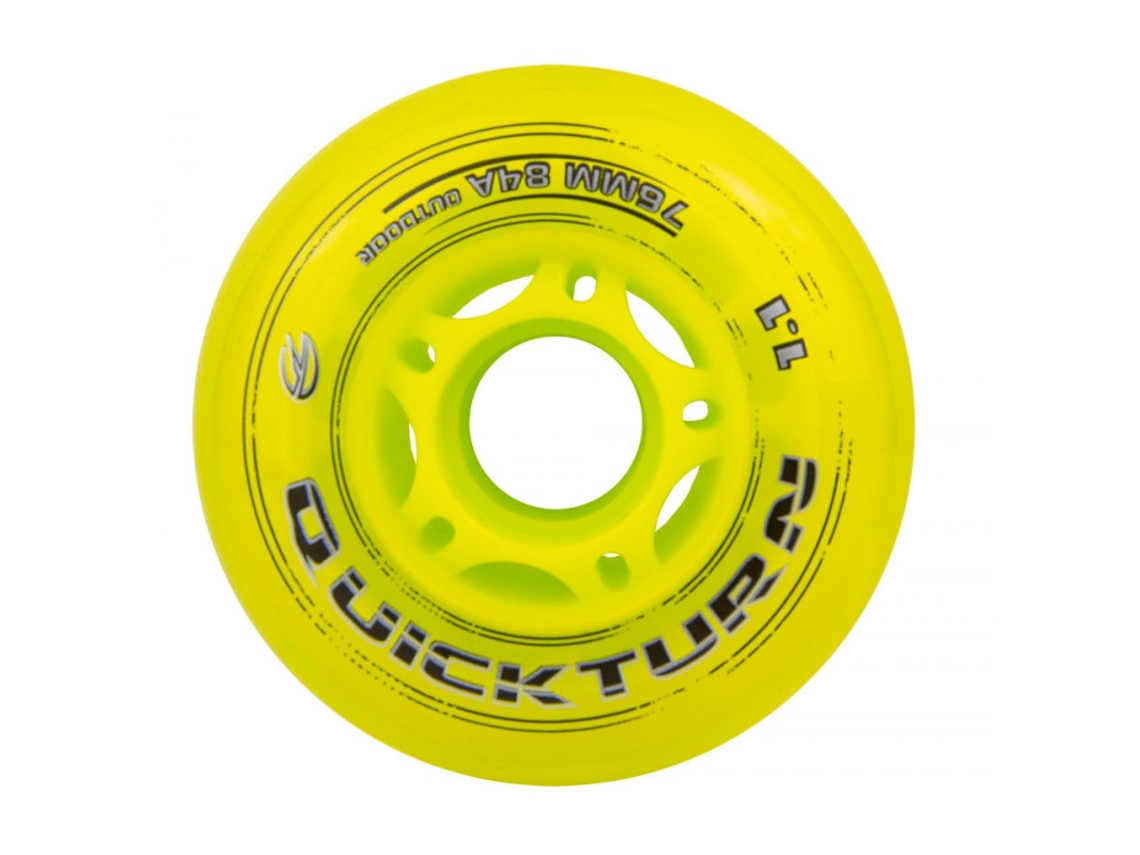 Rodas de Patins 4 Unidades Amarelo 64 Mm / 84Agraf