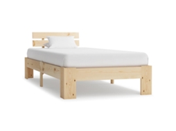 Vidaxl Estrutura De Cama 100x200 Cm Pinho Maciço