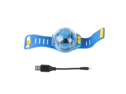 Carro De Controle Remoto Mini Com Relógio Carregamento Usb Brinquedo Infantil Azul