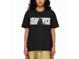 Rockinstone John Wick With Name Black Adult T-shirt Size:m