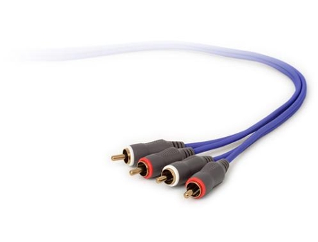 Techlink 10M 2Xrca M/2Xrca M Cabo de Áudio Azul Cinzento