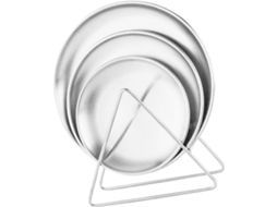 Prato Para Assar Ossos Em Aço Inoxidável, Ideal Para Mesa De Jantar, Aperitivos, Sobremesas, Bolos, Frutas