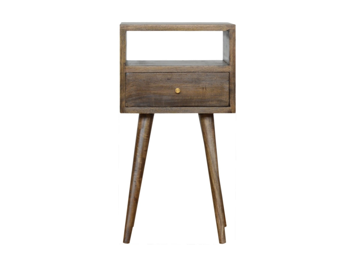 ARTISAN FURNITURE EST 1995 TM Mesa De Cabeceira Em Madeira Maciça Cinza Lavado