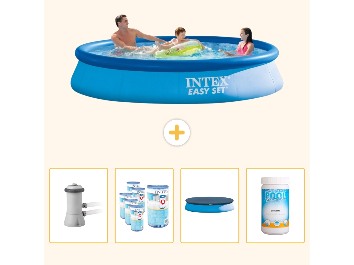 Intex Piscina Easy Set Redonda - 366x76 Cm - 5-peças Scb87