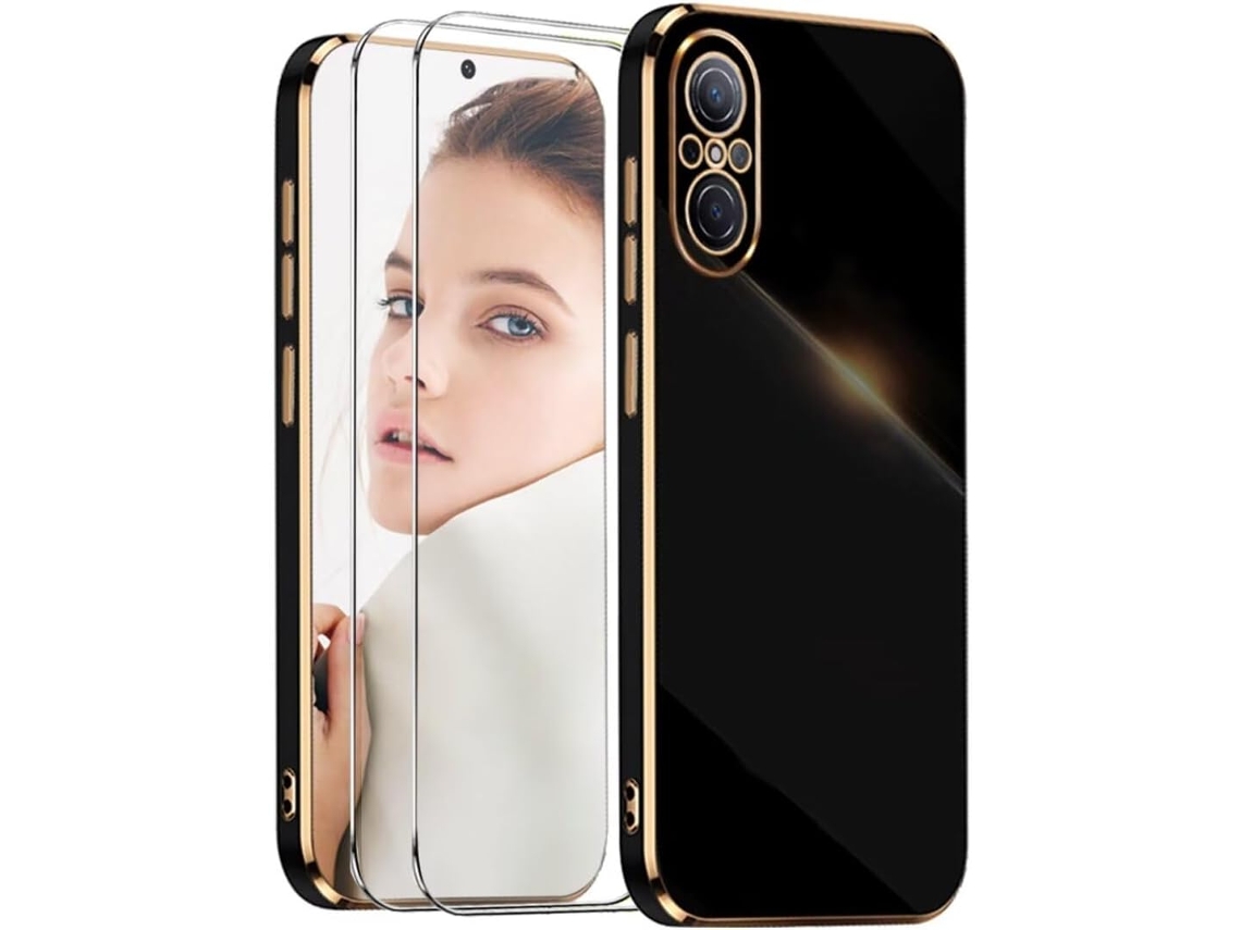 Capa Vidros Temperados Antichoque Para Honor, Huawei Huawei Honor 50 Se/nova 9 Se Hongwe. Anti-choque Preto