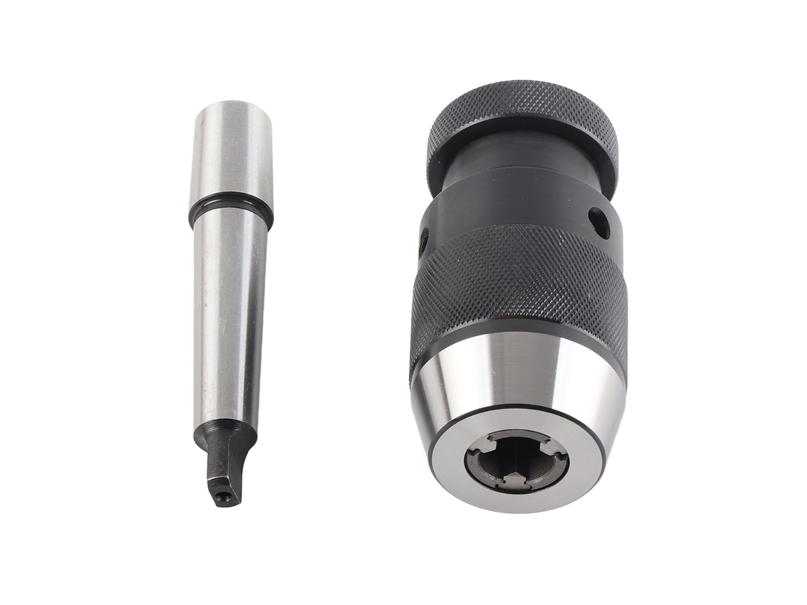 Mandril De Broca Sem Chave Autoapretável De Aço 45 Com Cone Mt2‑jt3, Capacidade 1‑16mm Para Torneiras
