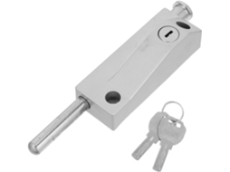 Fecho De Mola Metálico Para Portas Giratórias, 18,8 X 4,1 X 4,1 X 2 Cm, Cor Prata