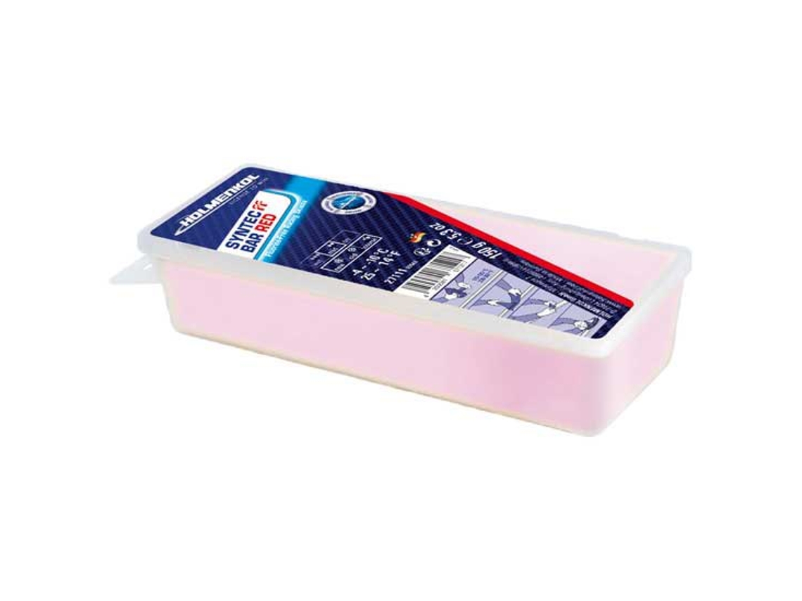 HOLMENKOL Cera Syntec Ff Bar -4°c/-10°c 150 Gr Vermelho