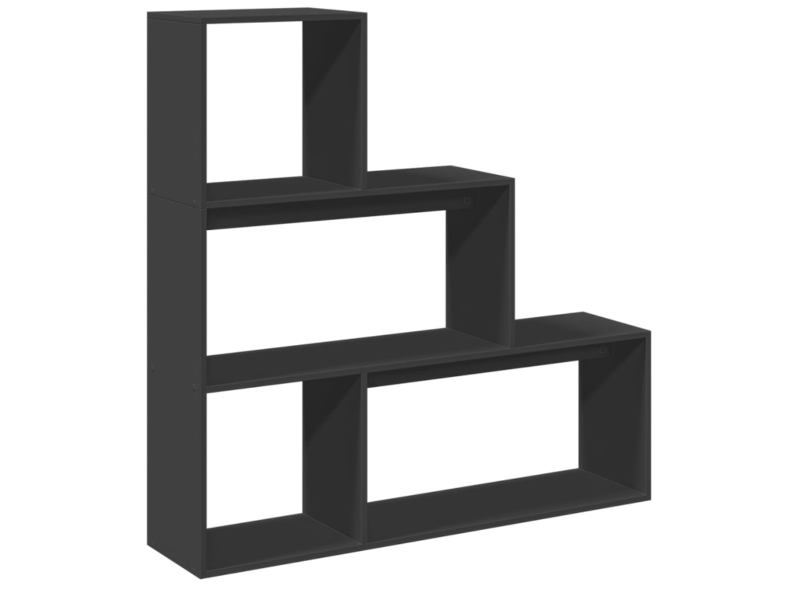 Room Divider Bookcase, Room Divider Bookcases Vidaxl Preto Madeira Processada (n/a)