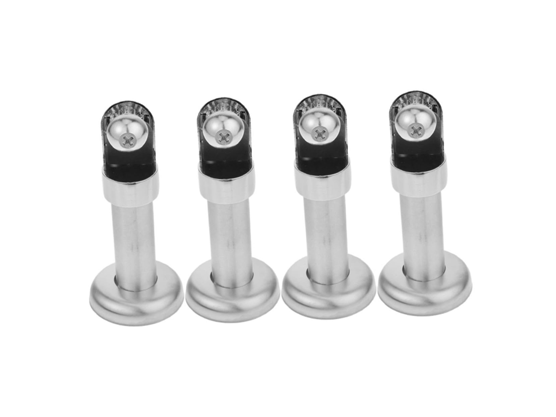 Magiclulu Conjunto De 4 Peças Divisórias Banheiro Em Aço Inoxidável Com Suportes Para Maior Estabilidade E Fácil